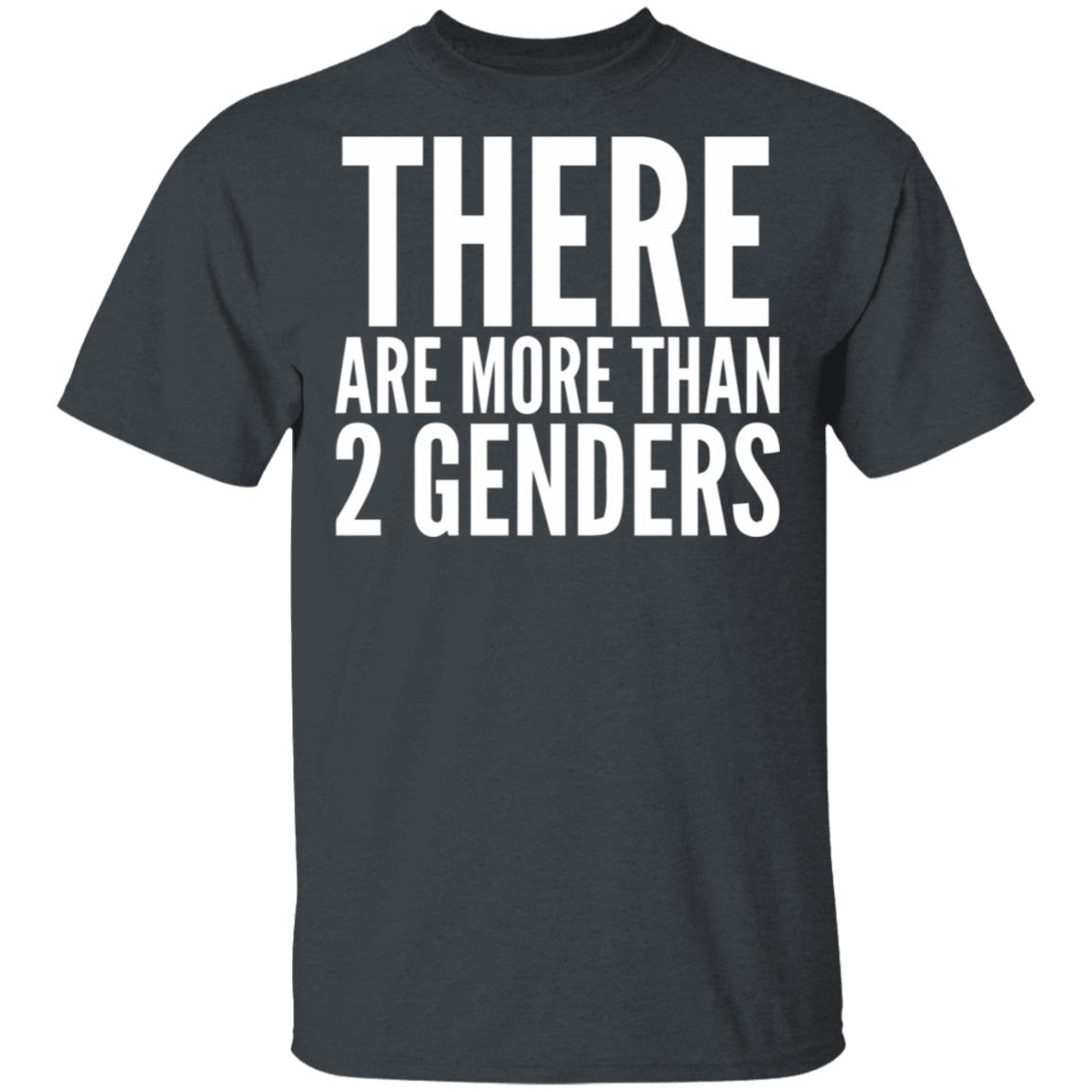 there are more than two genders shirt black - Teechipus