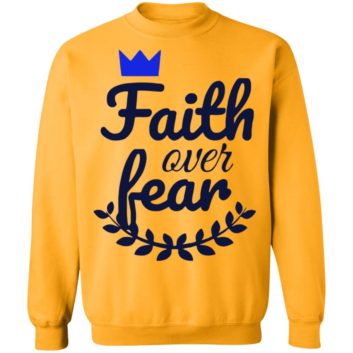 Faith Over Fear T Shirt white hoodie sweatshirt - Teechipus