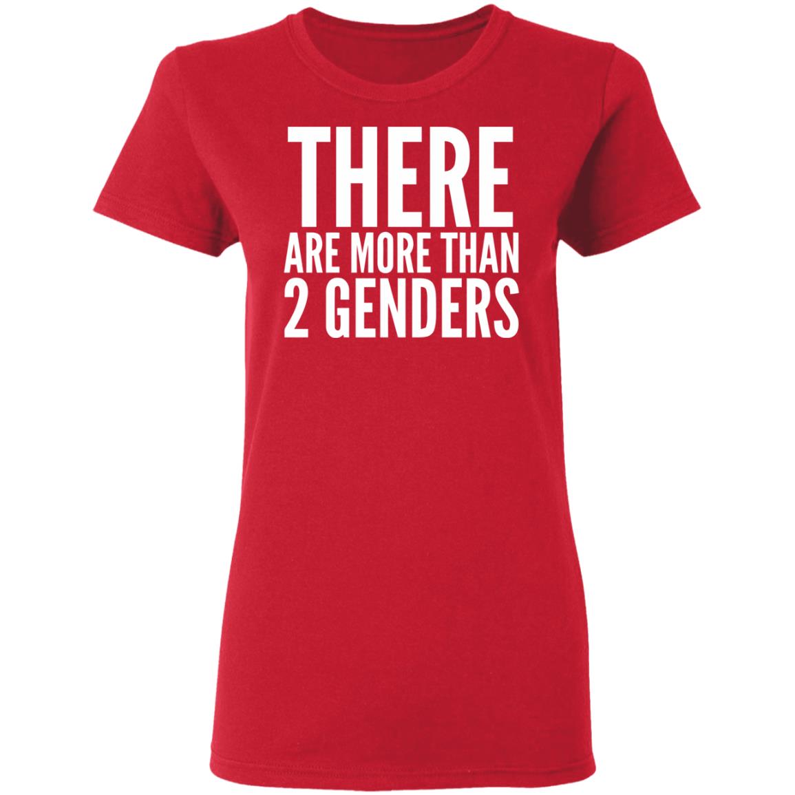 there are more than two genders shirt black - Teechipus