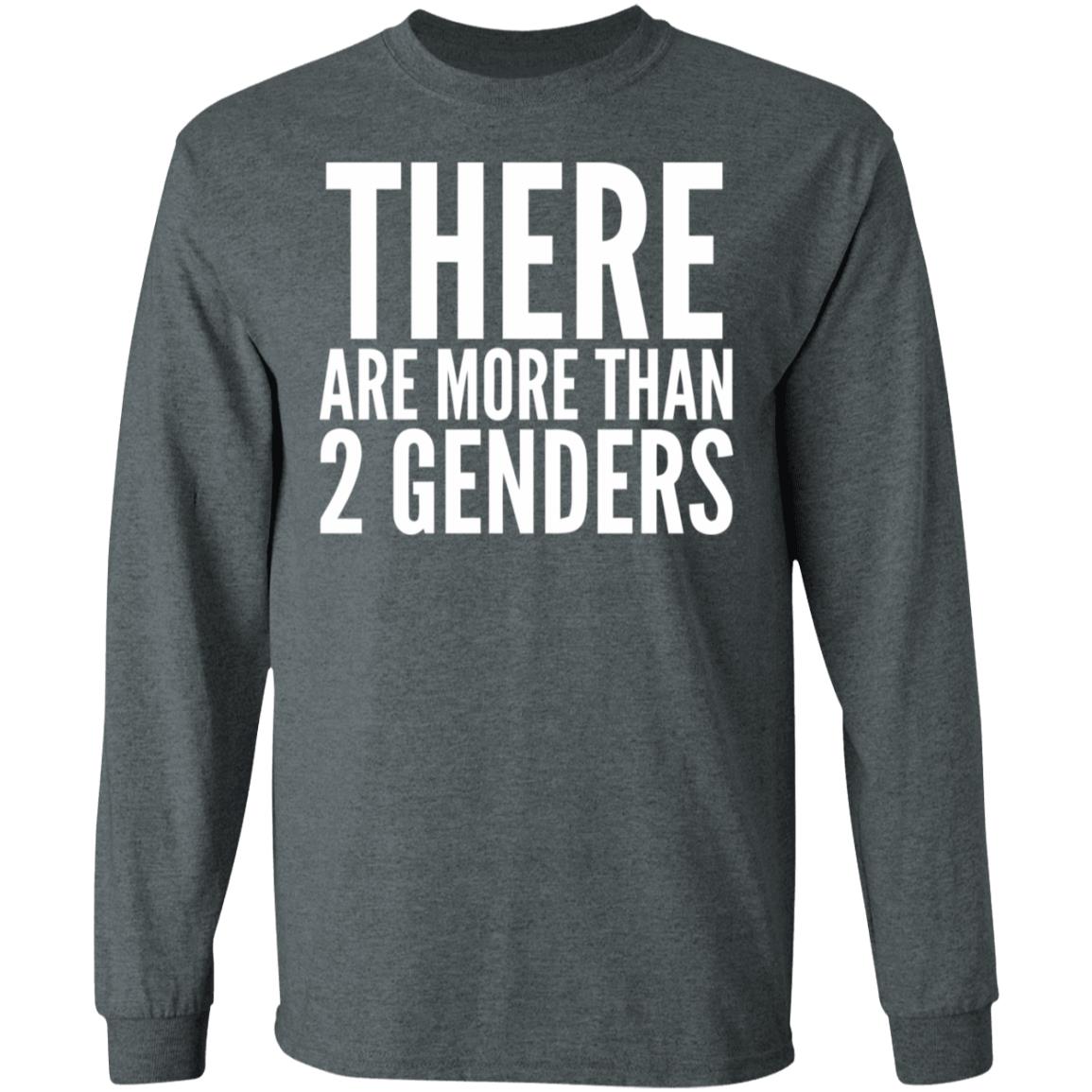 there are more than two genders shirt black - Teechipus