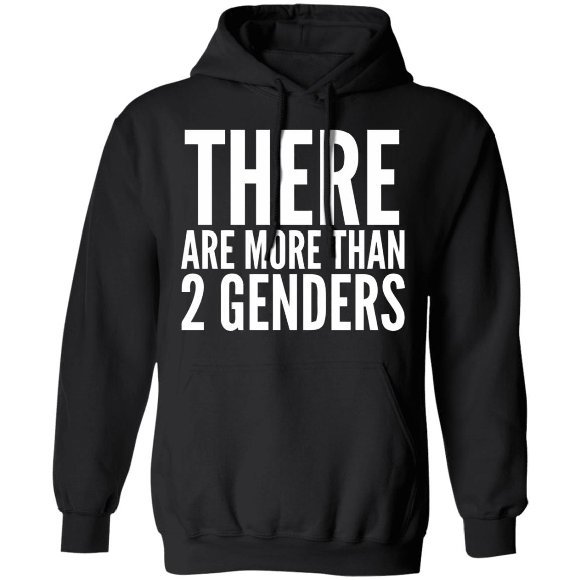 there are more than two genders shirt black - Teechipus