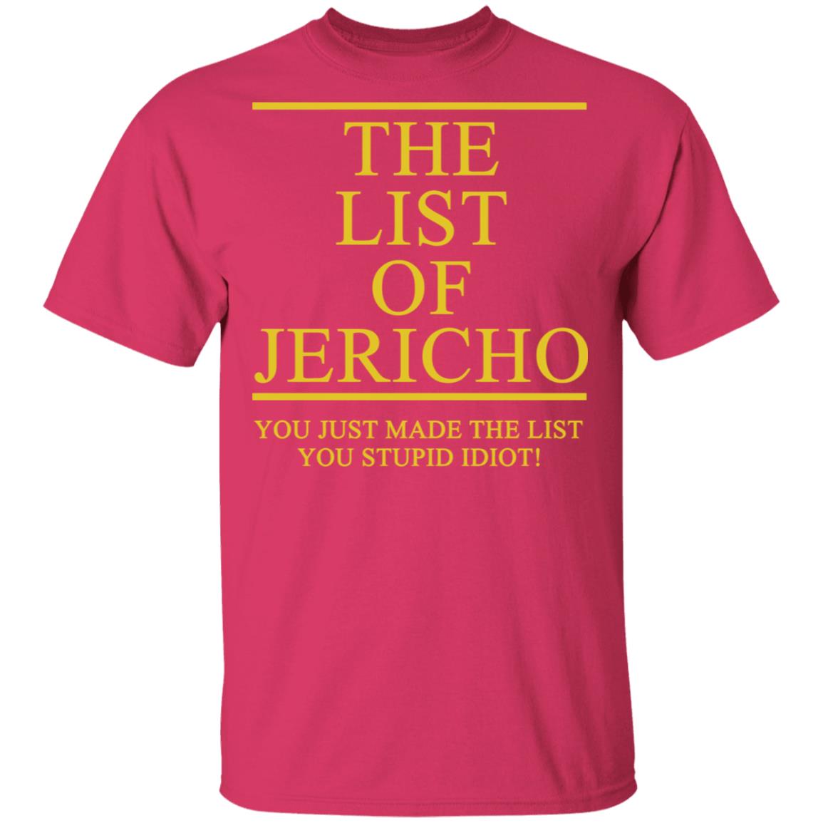 The List Of Jericho Shirt white hoodie t shirt - Teechipus