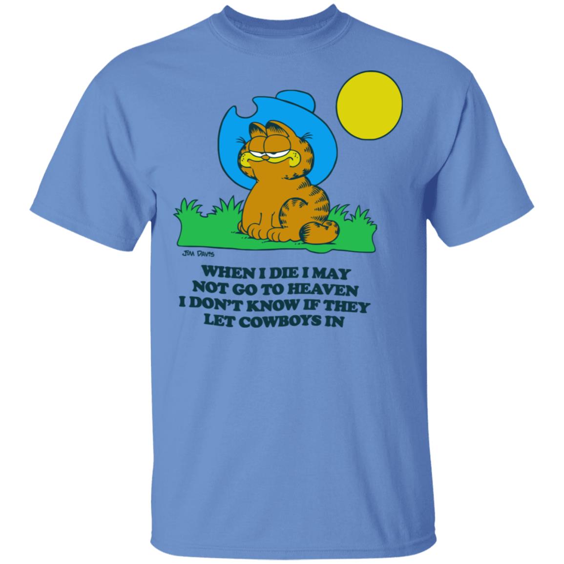 garfield cowboy hat shirt white hoodie t shirt - Teechipus