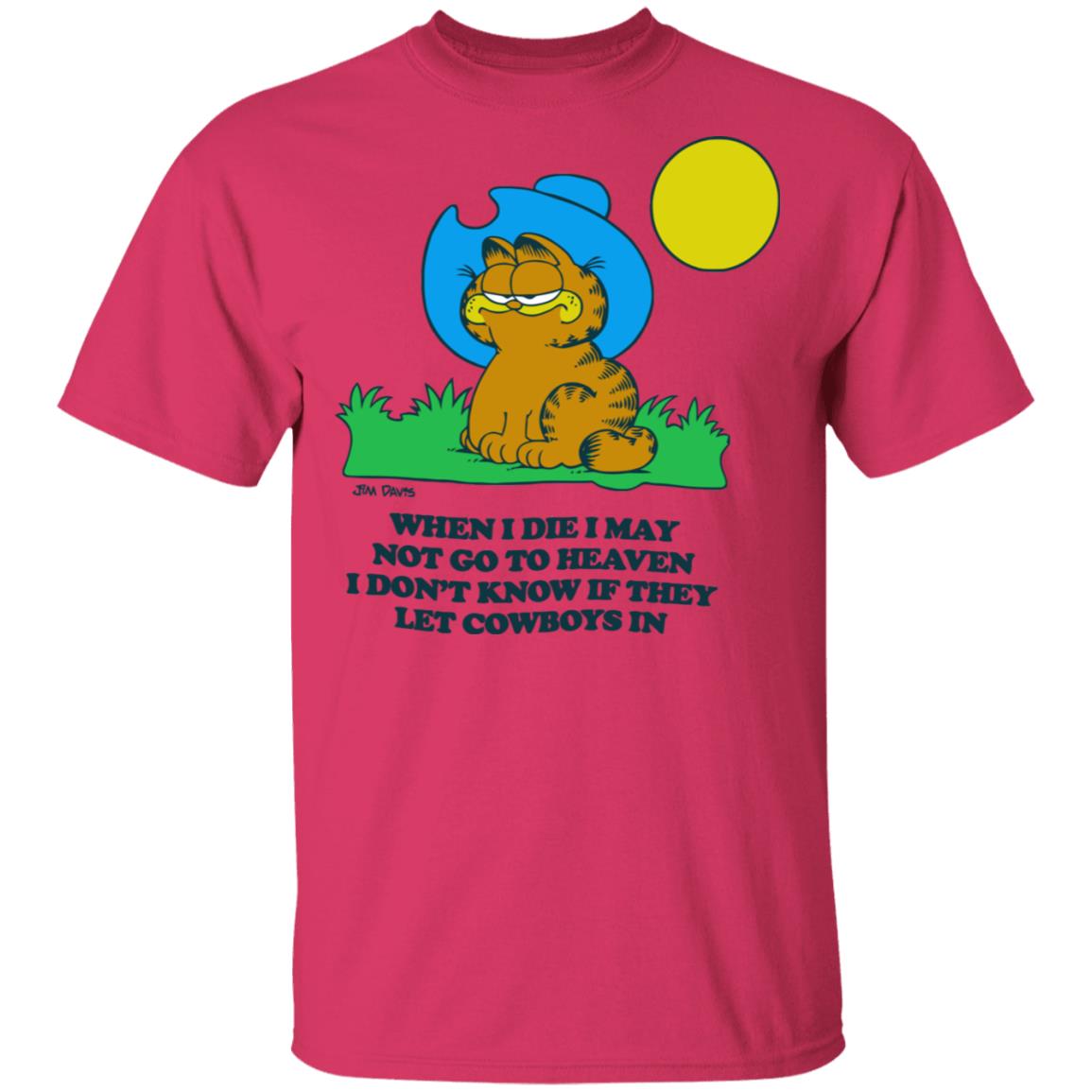 garfield cowboy hat shirt white hoodie t shirt - Teechipus