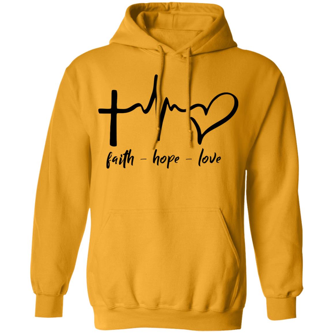 faith hope love shirt white hoodie t shirt - Teechipus