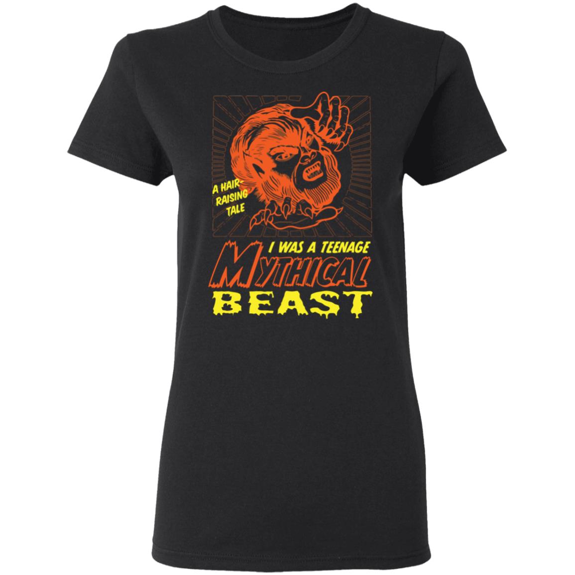 TEENAGE MYTHICAL BEAST shirt black hoodie t shirt - Teechipus