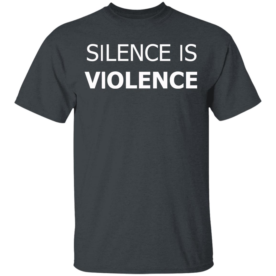 silence is violence shirt black hoodie t shirt - Teechipus