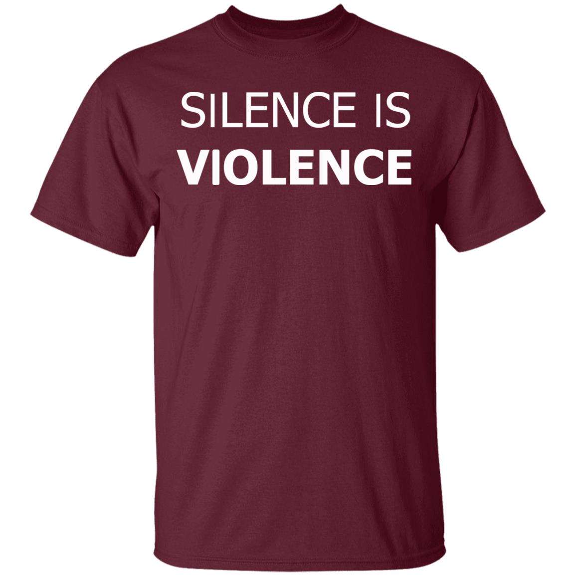 silence is violence shirt black hoodie t shirt - Teechipus