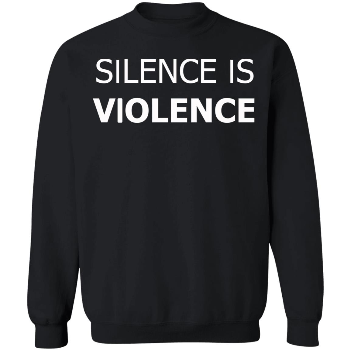 silence is violence shirt black hoodie t shirt - Teechipus