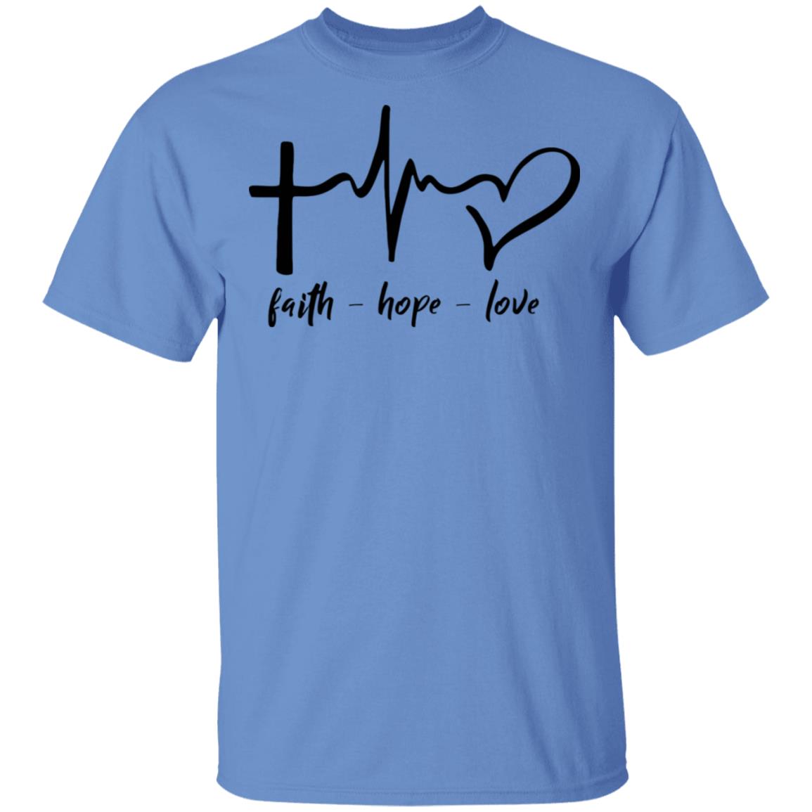 faith hope love shirt white hoodie t shirt - Teechipus