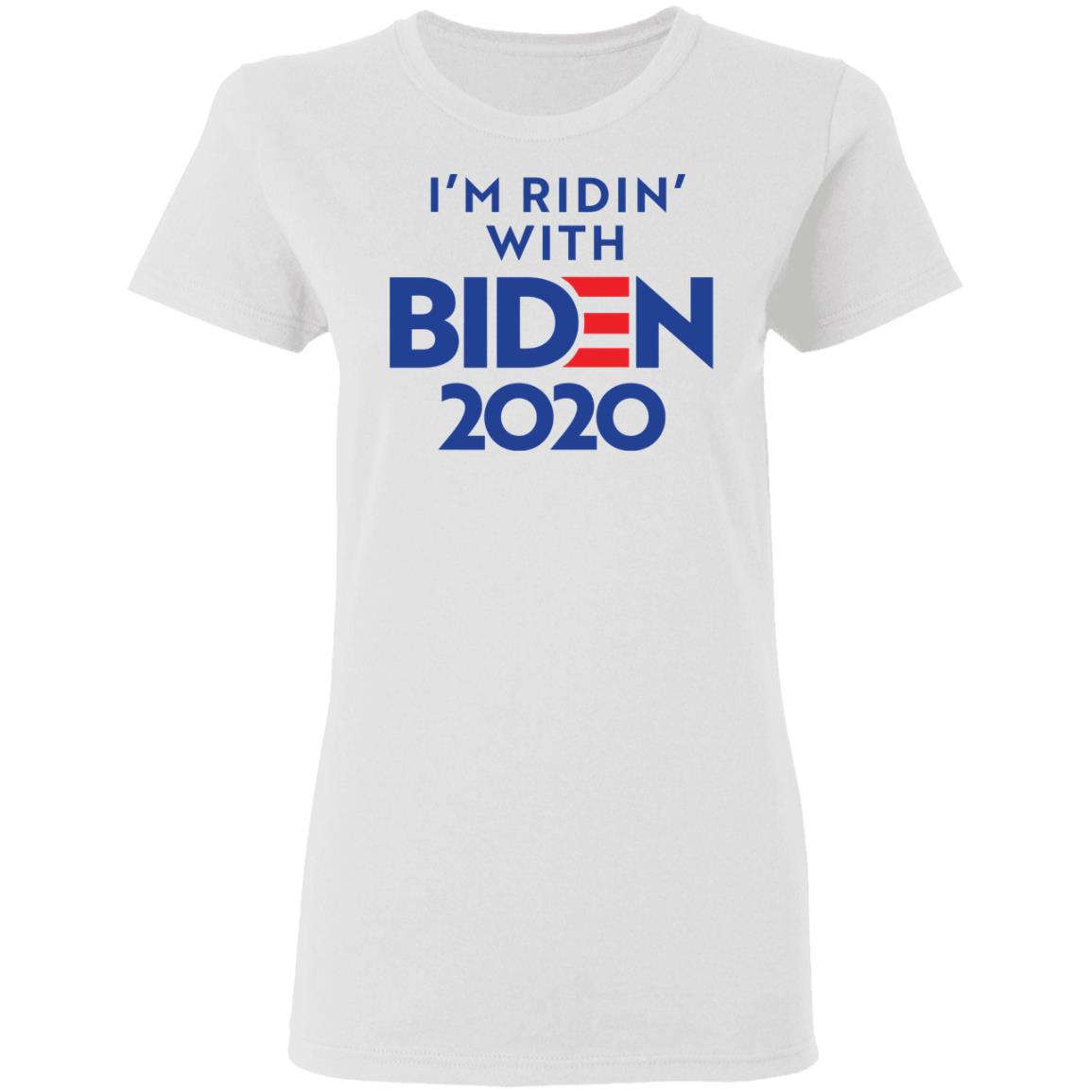 ridin with biden shirt white hoodie t shirt - Teechipus
