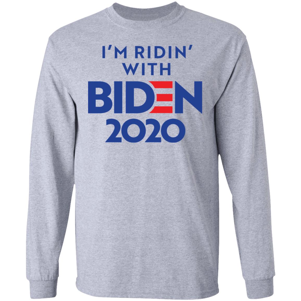 ridin with biden shirt white hoodie t shirt - Teechipus