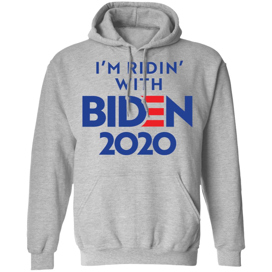 ridin with biden shirt white hoodie t shirt - Teechipus