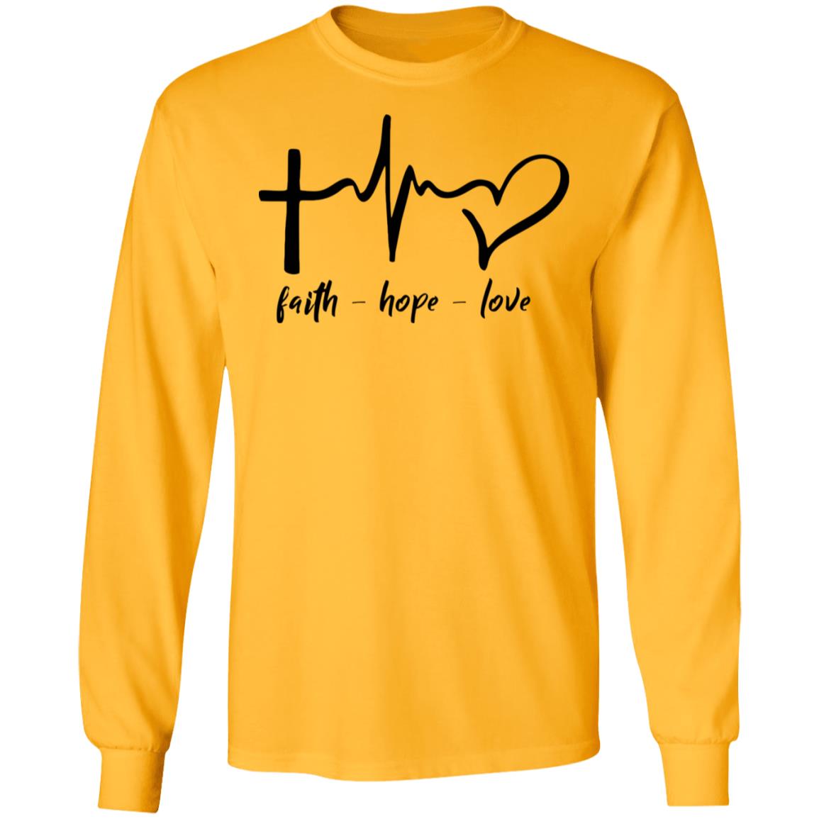 faith hope love shirt white hoodie t shirt - Teechipus