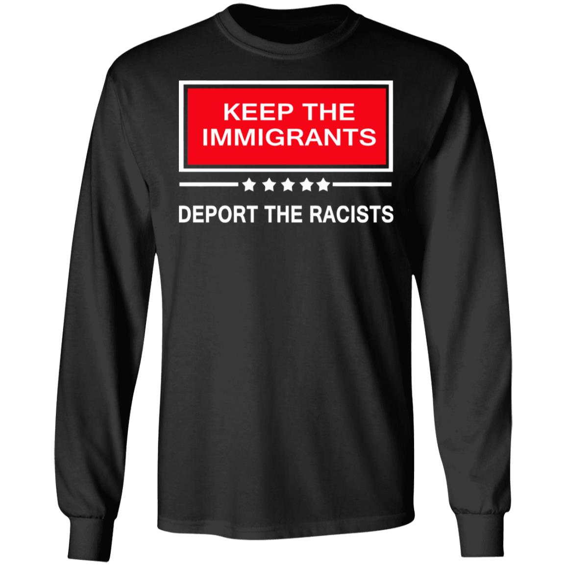 keep the immigrants shirt black hoodie t shirt - Teechipus