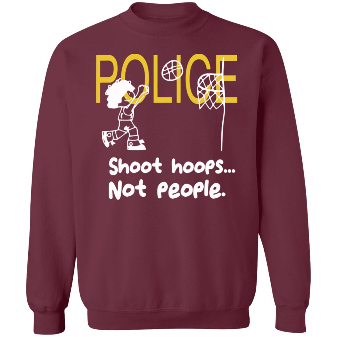 shoot hoops not people shirt black hoodie t shirt - Teechipus