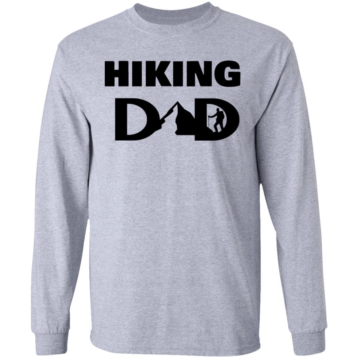 hiking dad t shirt fathers day t shirt white hoodie - Teechipus