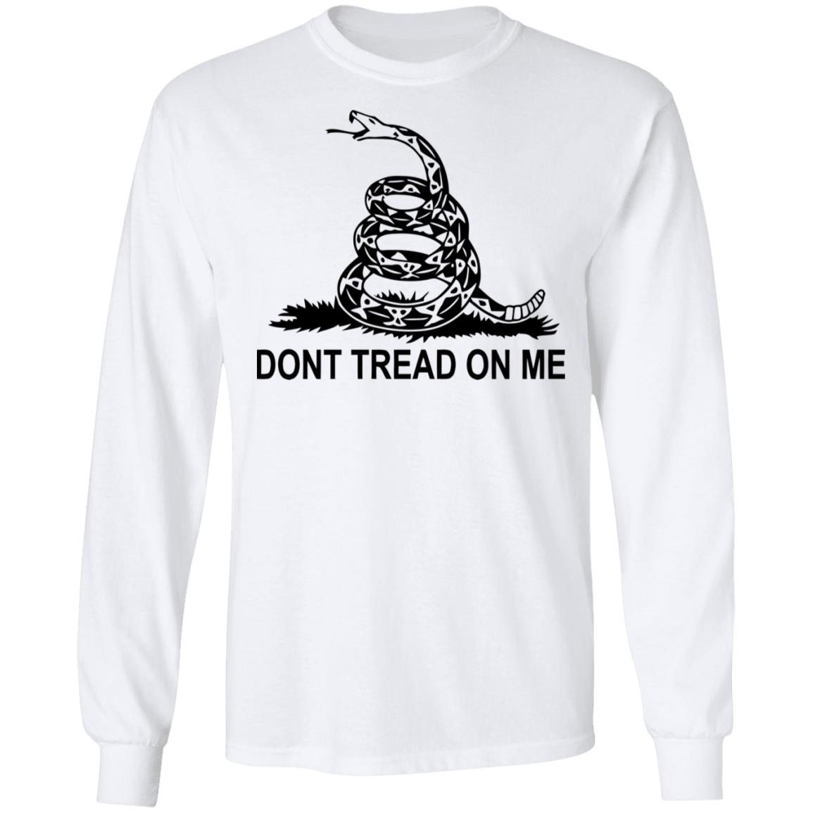 dont tread on me shirt white hoodie t shirt - Teechipus