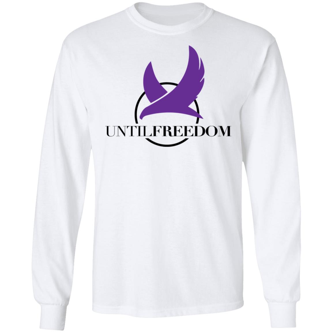 until freedom shirt white hoodie t shirt - Teechipus