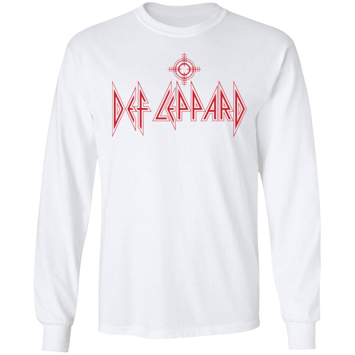 def leppard shirt white hoodie t shirt - Teechipus