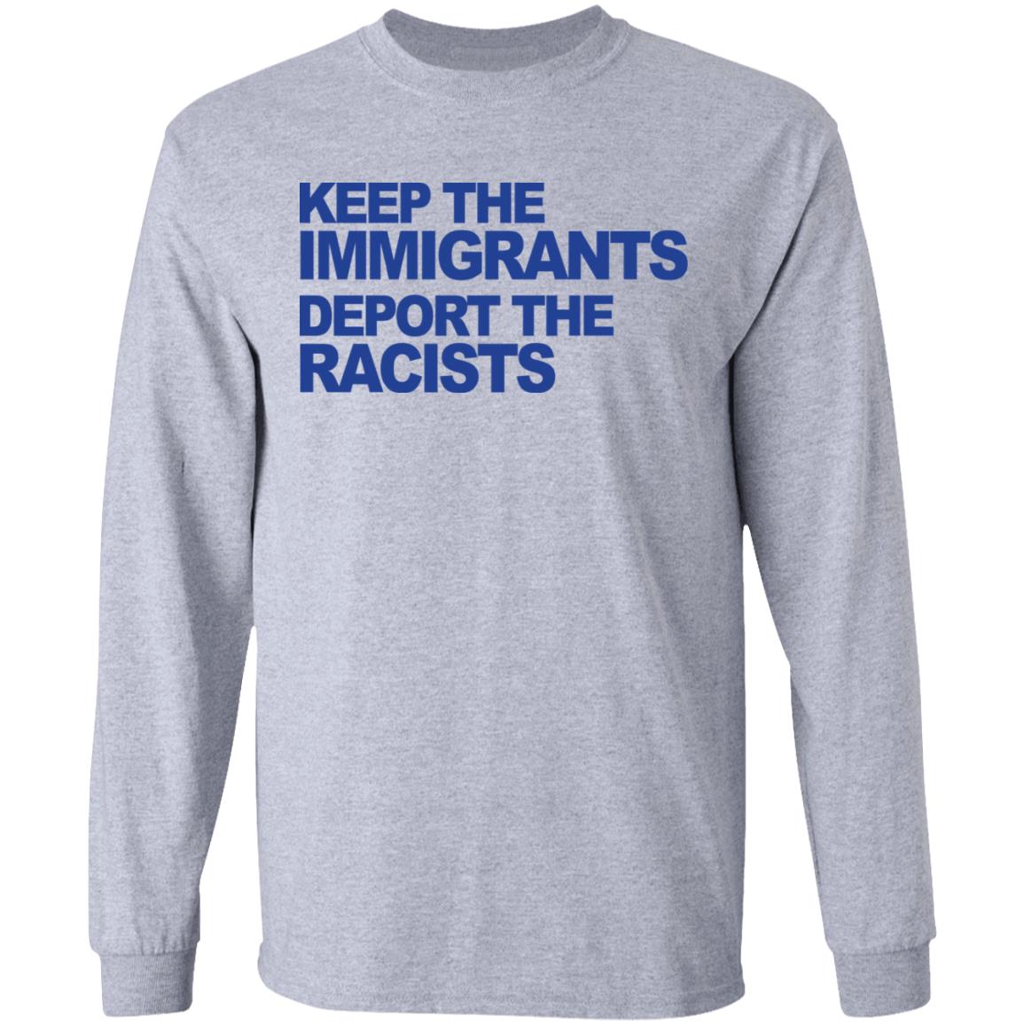keep the immigrants shirt white hoodie t shirt - Teechipus