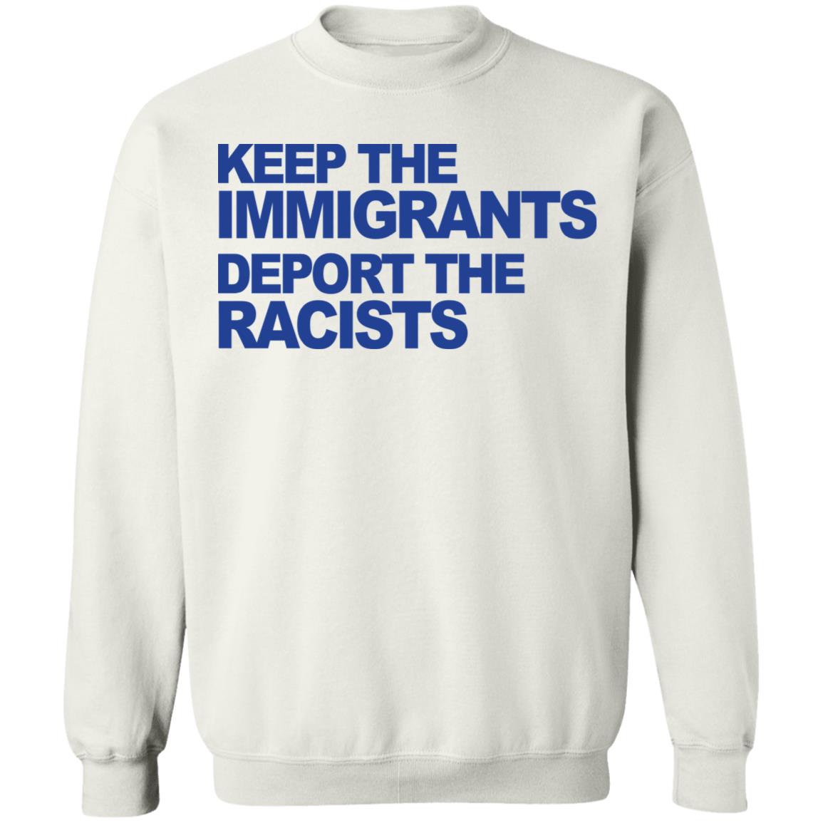 keep the immigrants shirt white hoodie t shirt - Teechipus