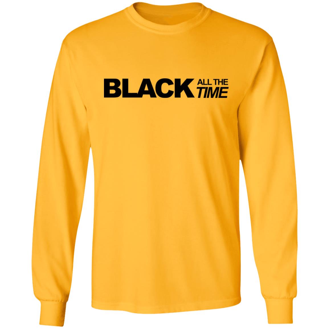 black all the time shirt white hoodie t shirt - Teechipus