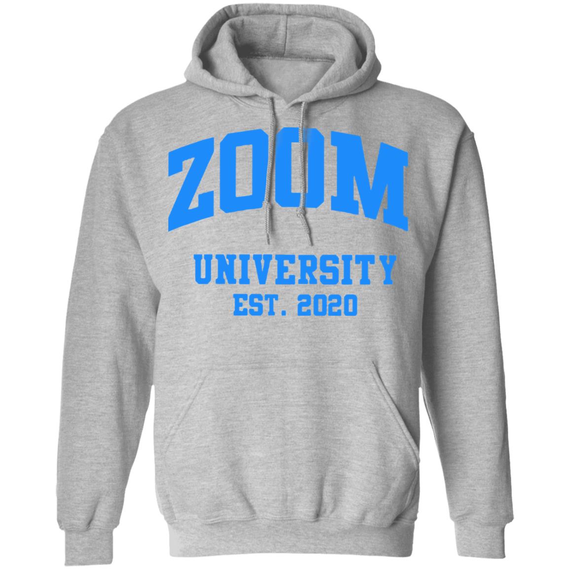 zoom university t shirt white hoodie - Teechipus