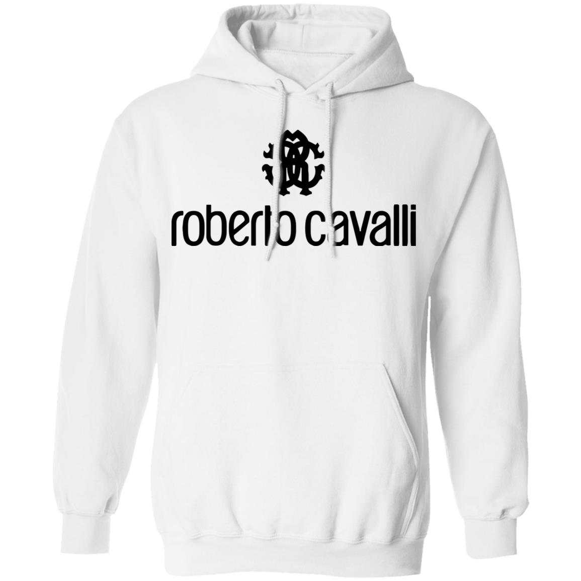 roberto cavalli shirt white hoodie t shirt - Teechipus