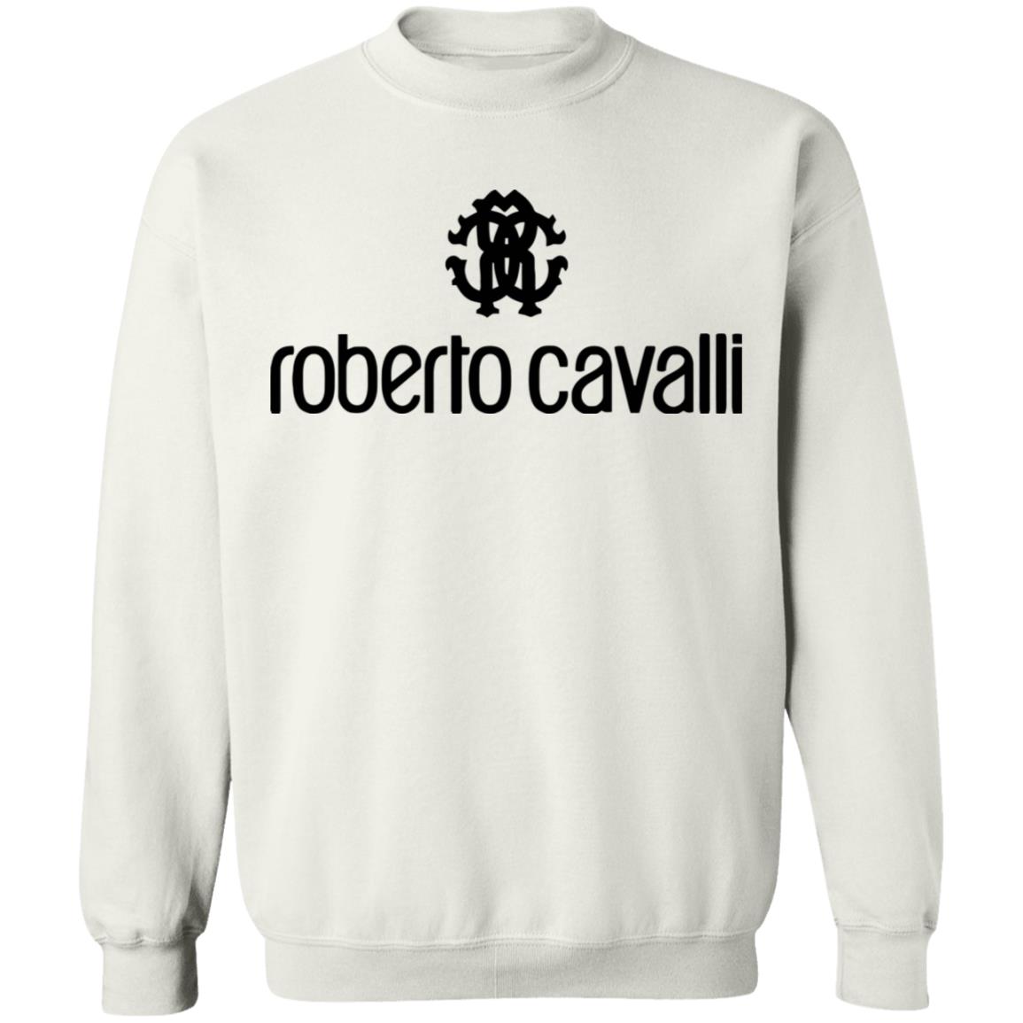 roberto cavalli shirt white hoodie t shirt - Teechipus