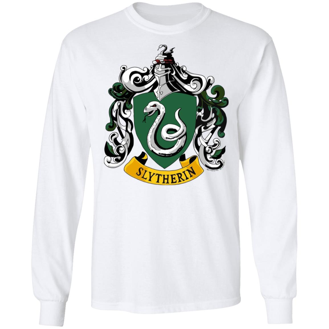 slytherin shirt white hoodie t shirt - Teechipus