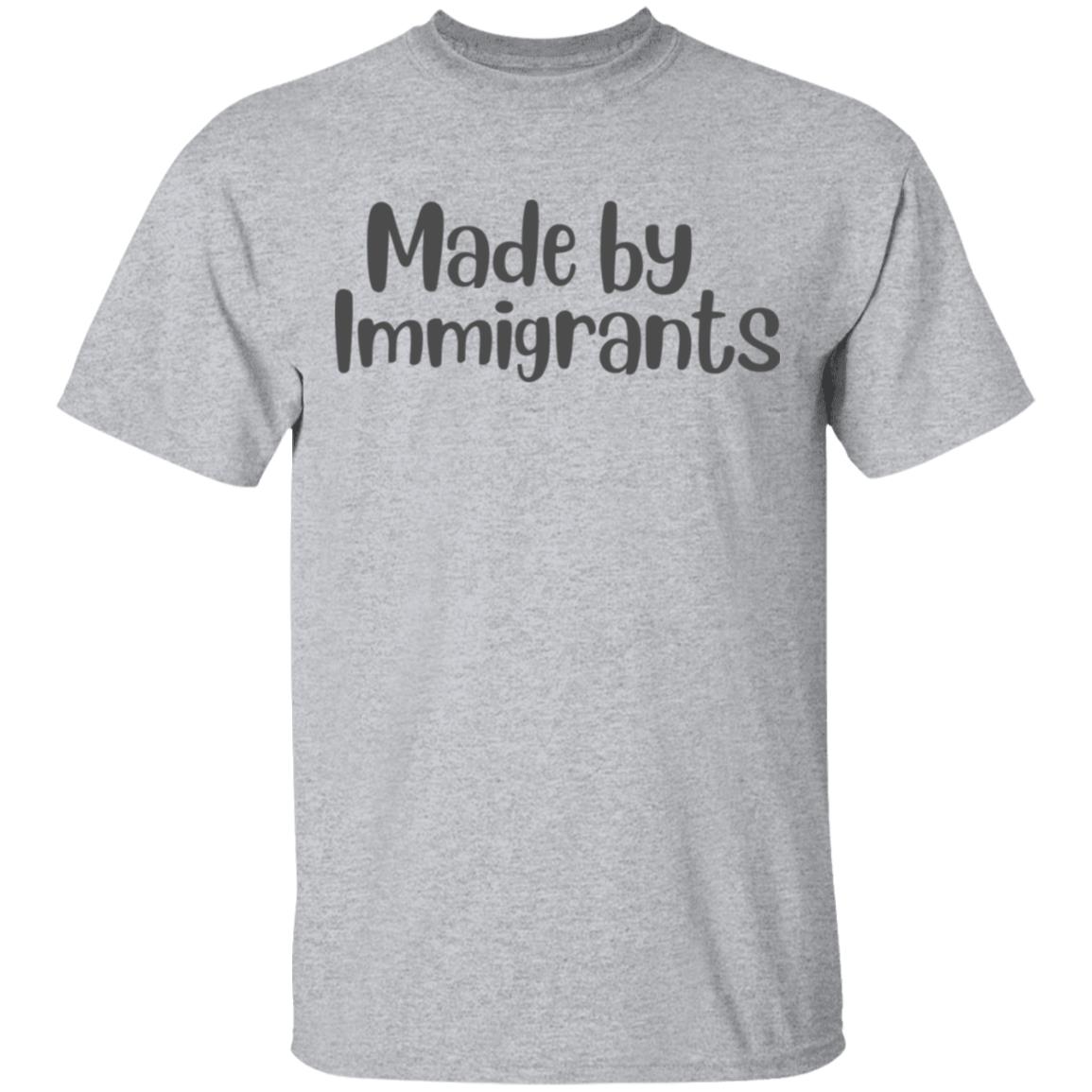 made by immigrants t shirt white hoodie shirt - Teechipus