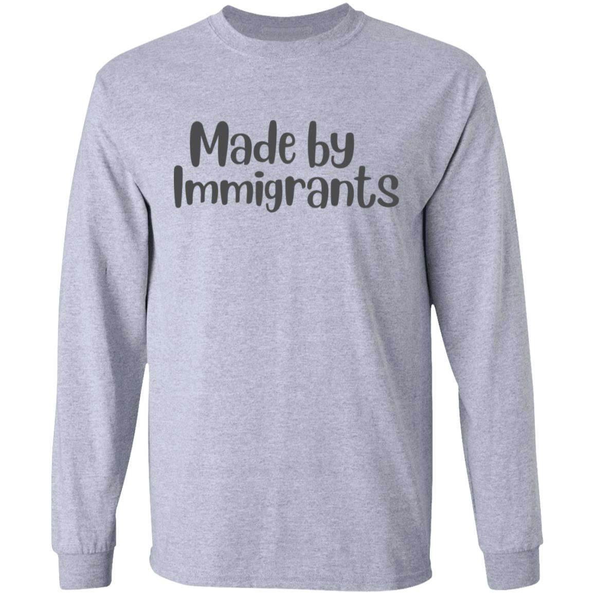 made by immigrants t shirt white hoodie shirt - Teechipus