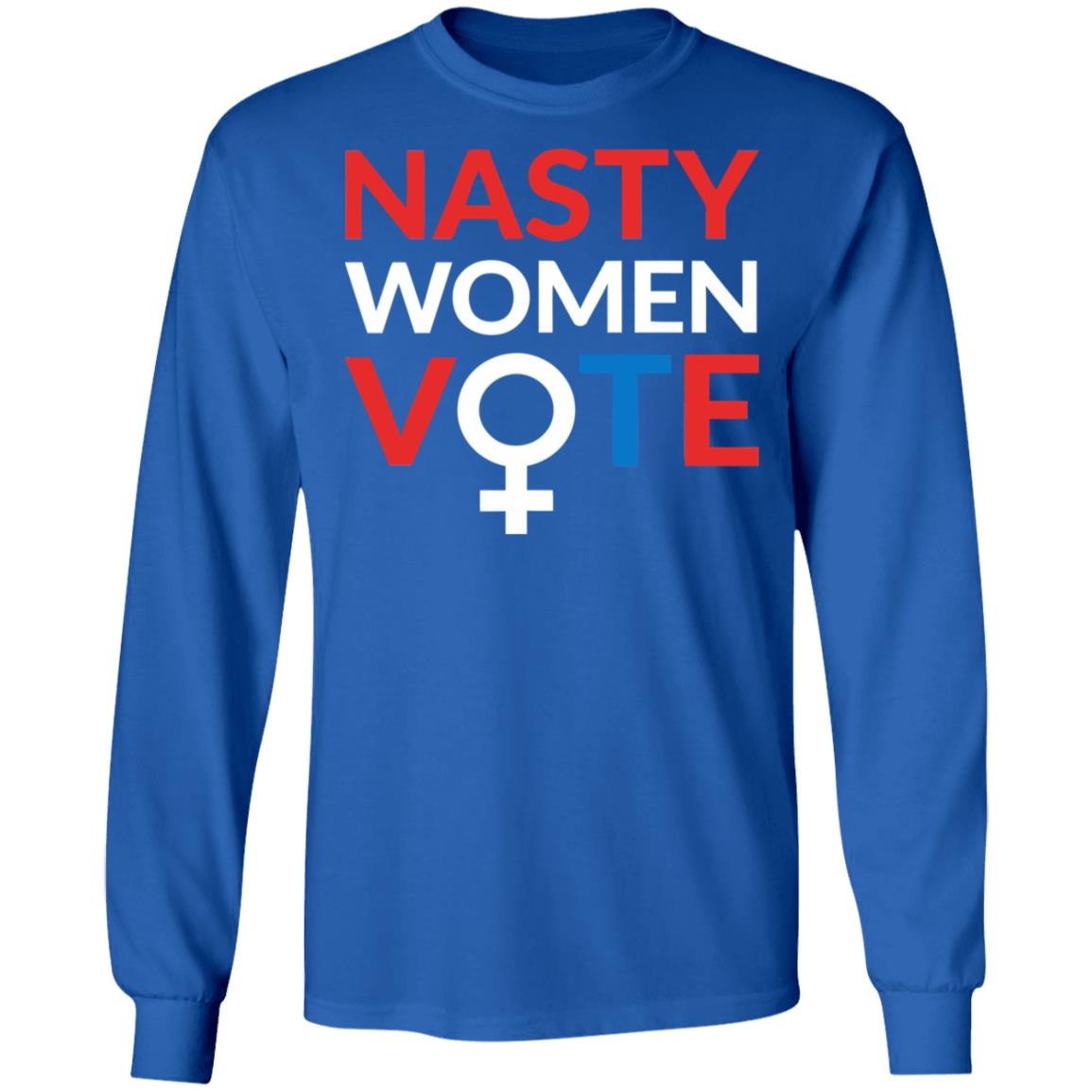 nasty women vote shirt black hoodie t shirt - Teechipus