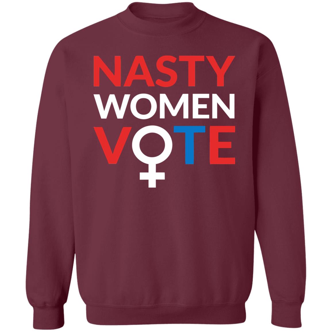 nasty women vote shirt black hoodie t shirt - Teechipus