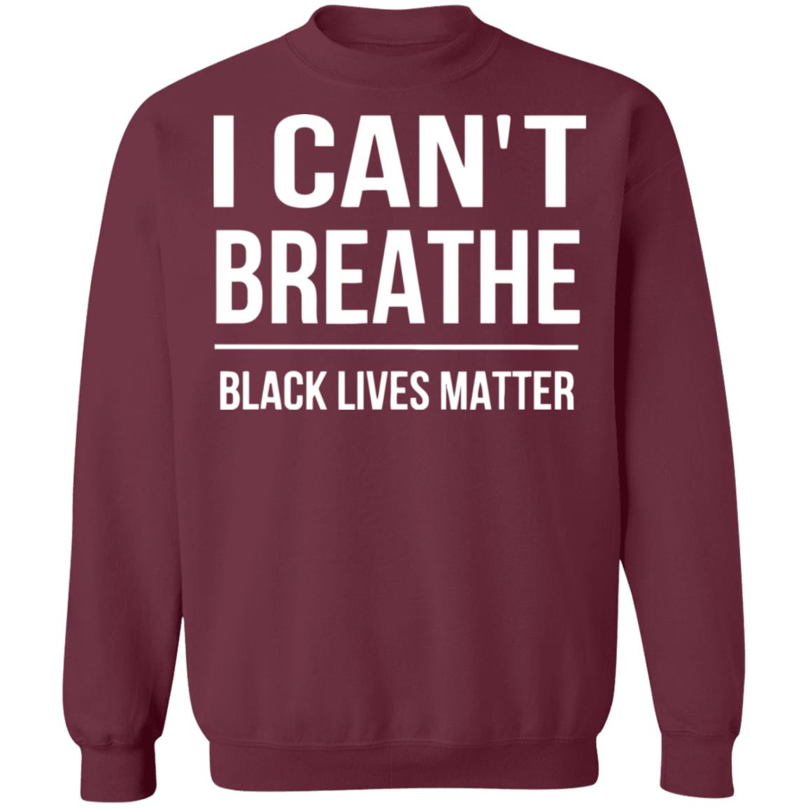 I CAN'T BREATHE BLACK LIVES MATTER shirt black hoodie t shirt - Teechipus