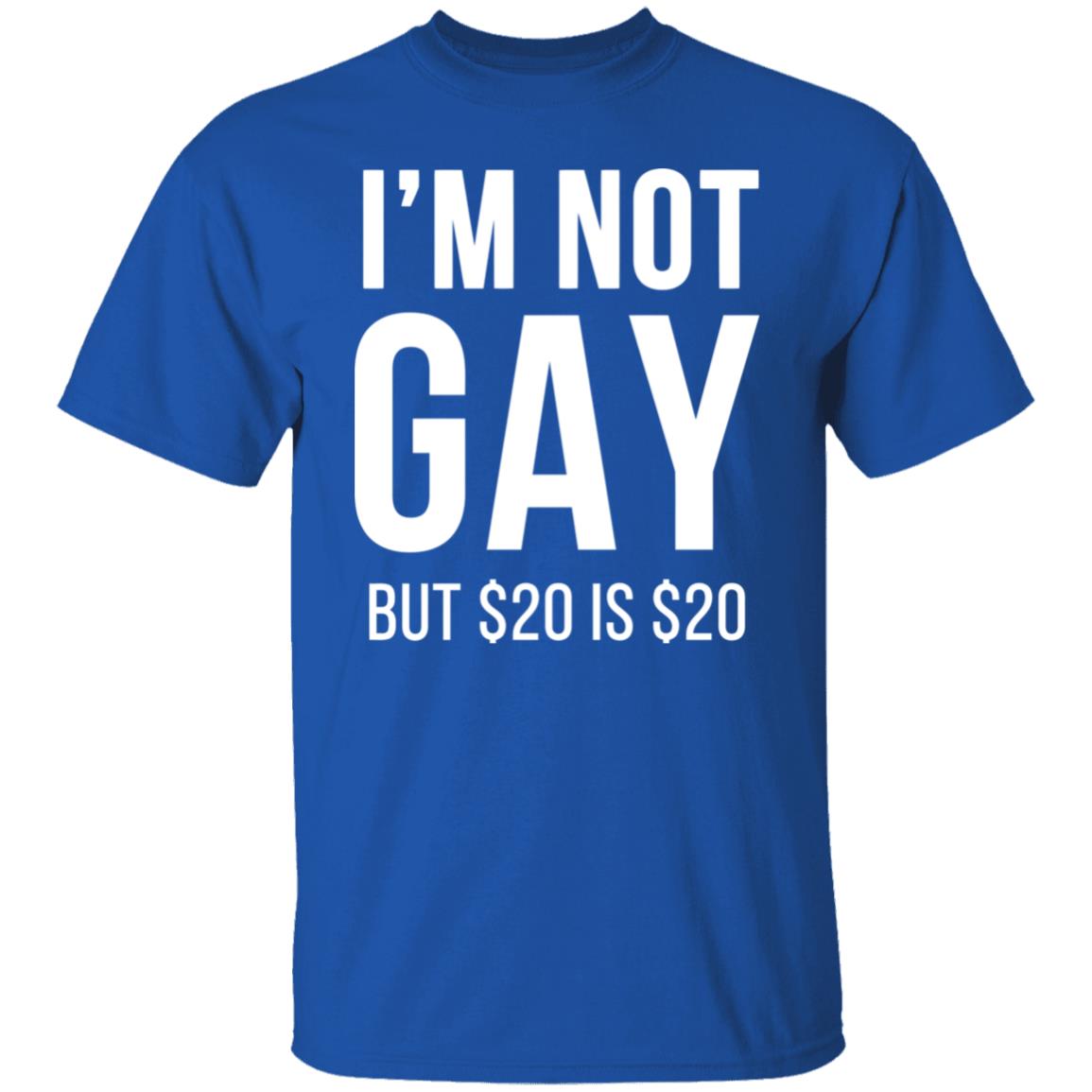 im not gay but $20 is $20 shirt black hoodie t shirt - Teechipus