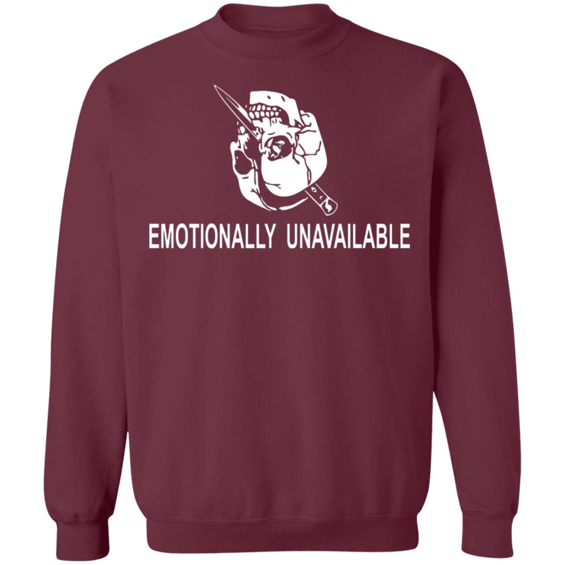 emotionally unavailable shirt black hoodie t shirt - Teechipus