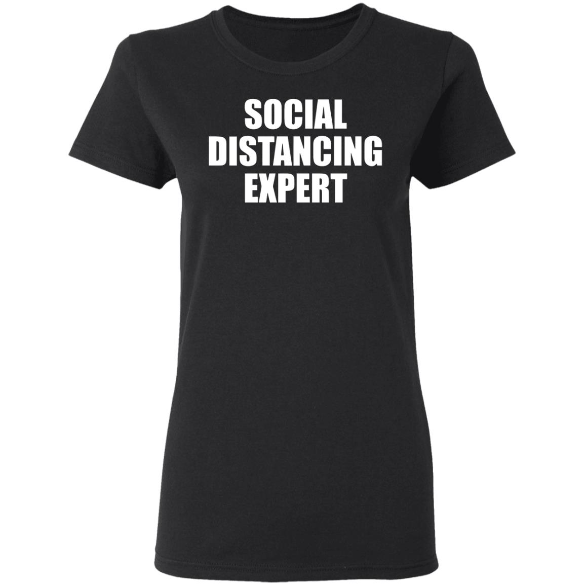 social distancing t shirt black - Teechipus