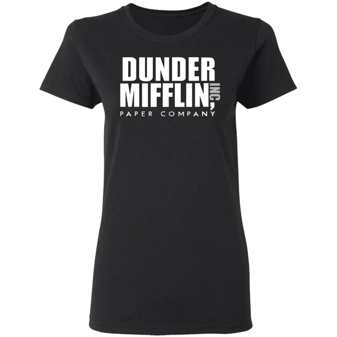 dunder mifflin hoodie black t shirt - Teechipus