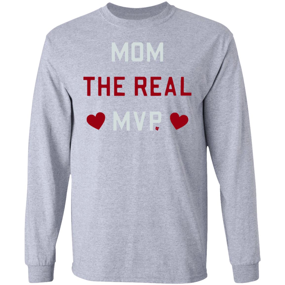 Mom the Real MVP Shirt white hoodie t shirt - Teechipus