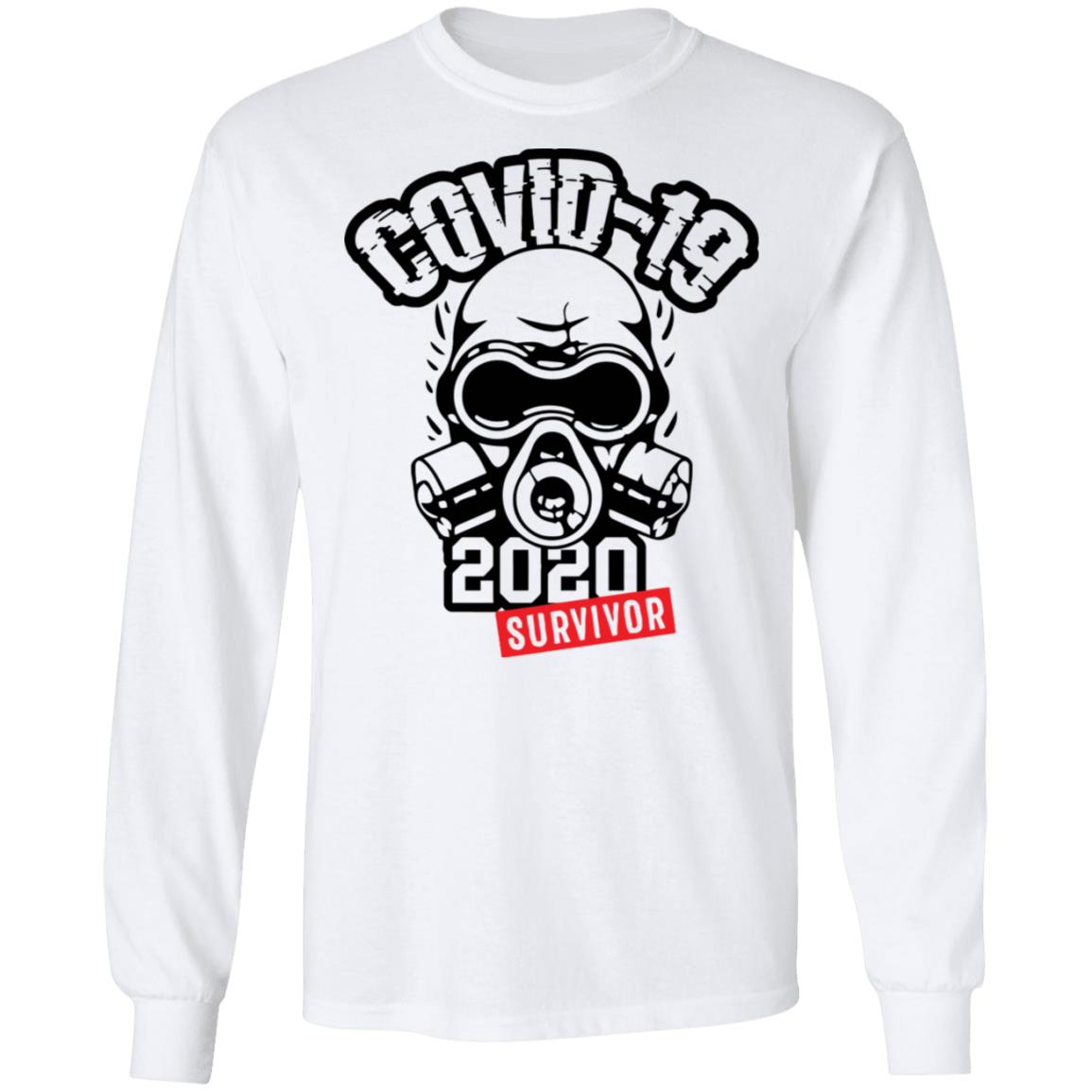 covid survivor t shirt white hoodie shirt - Teechipus