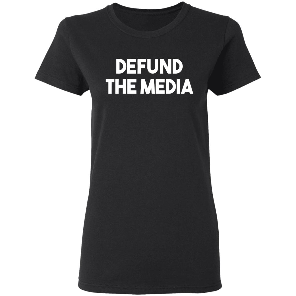 defund the media t shirt black hoodie shirt - Teechipus
