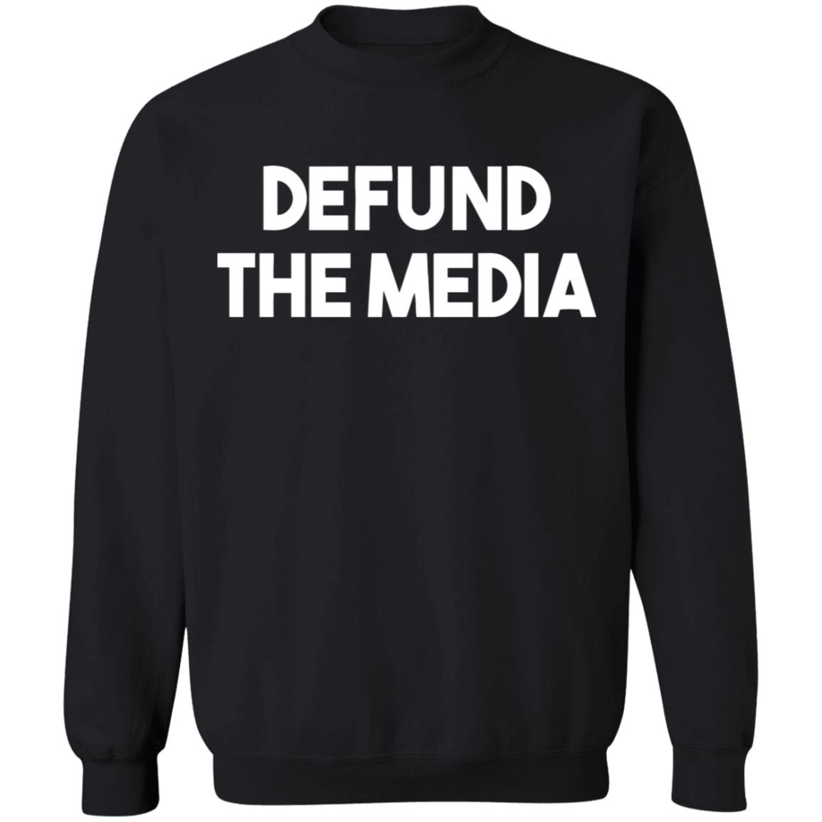 defund the media t shirt black hoodie shirt - Teechipus