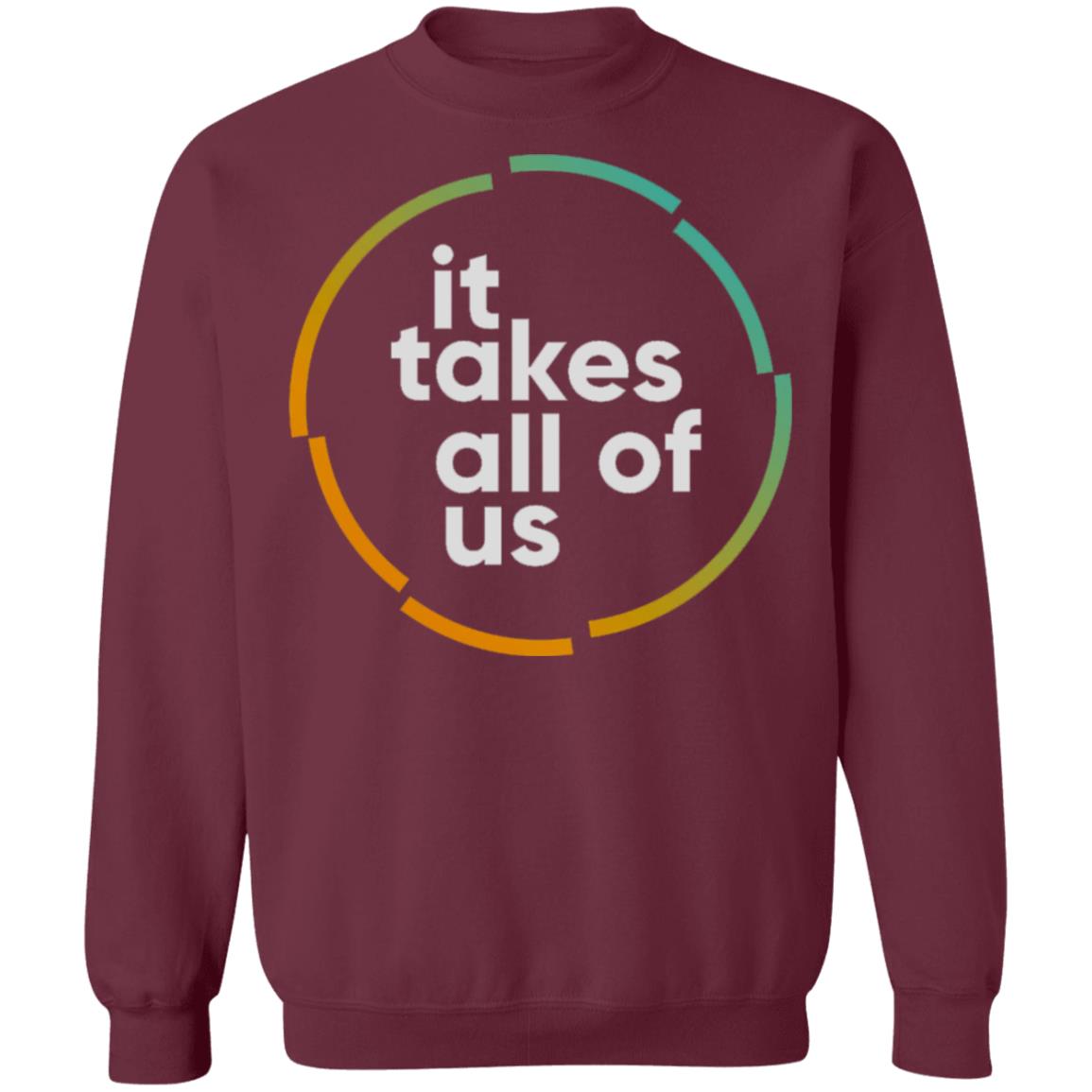 it takes all of us shirt black hoodie t shirt - Teechipus