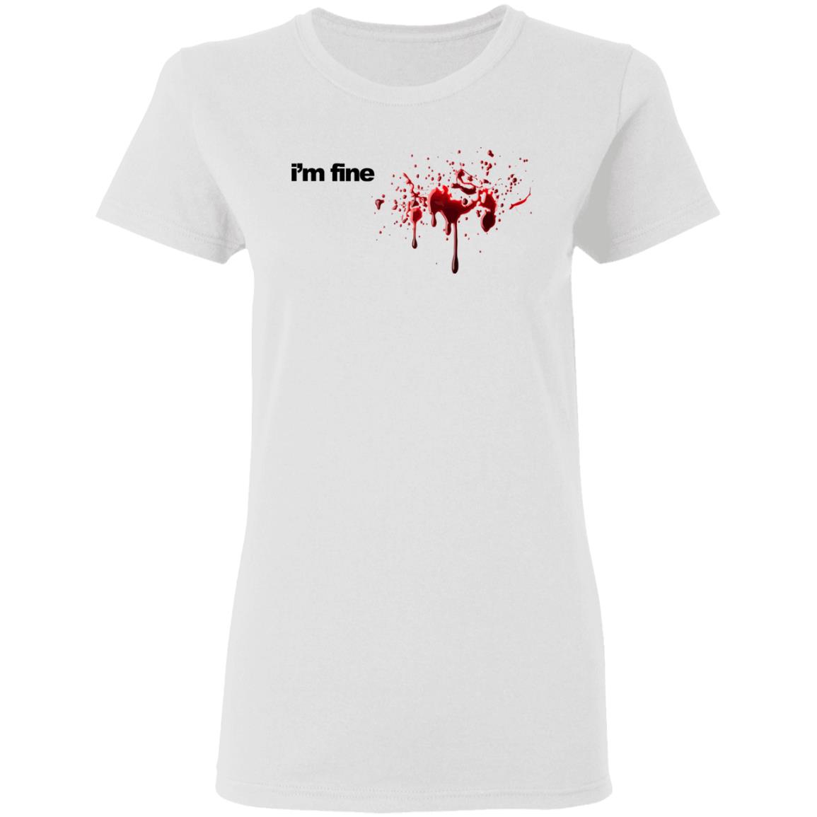 im fine t shirt white hoodie shirt - Teechipus