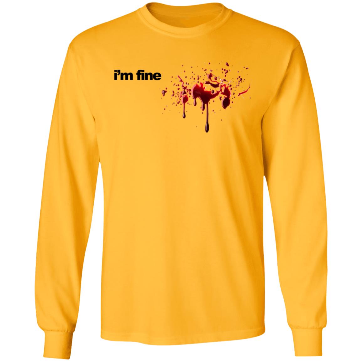 im fine t shirt white hoodie shirt - Teechipus