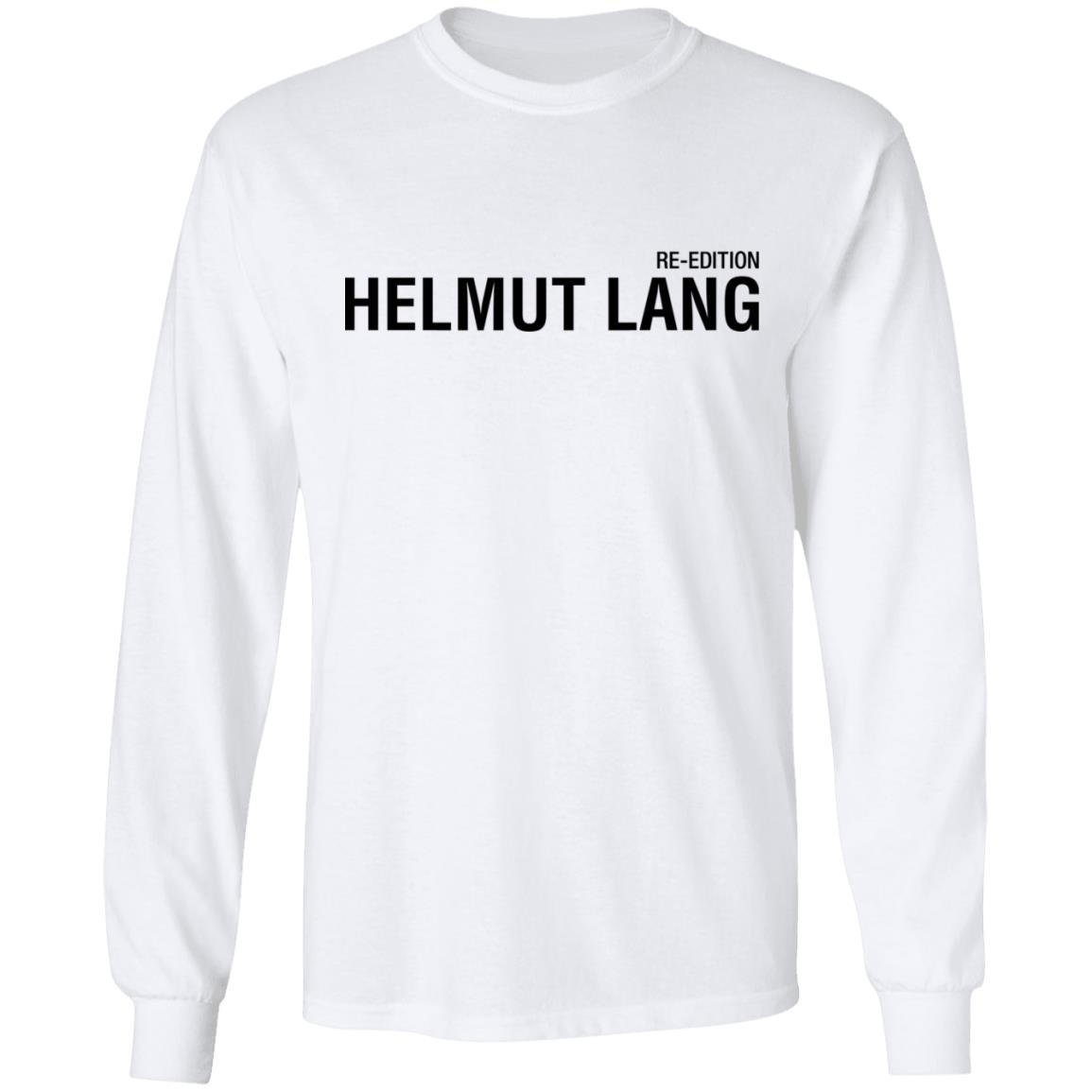 helmut lang t shirt white hoodie shirt - Teechipus