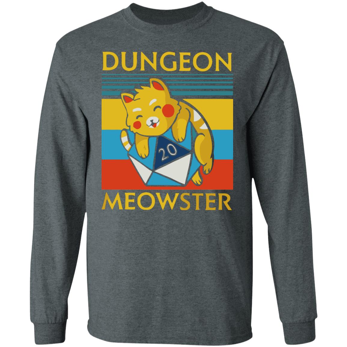 Dungeon meowster shirt black hoodie sweatshirt - Teechipus
