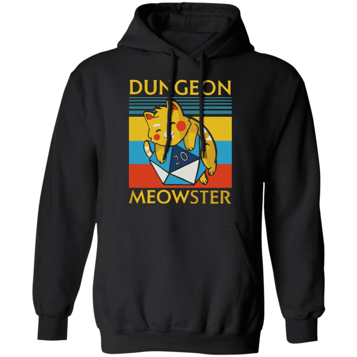 Dungeon meowster shirt black hoodie sweatshirt - Teechipus